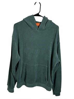 Negative Space Green Textured Knit Hoodie Size LG Sage Soft Pullover